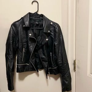 Black Faux Leather Jacket